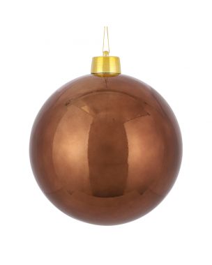 Large brown Christmas ball Ø 25 cm