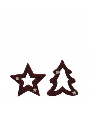 Velour star or Christmas tree