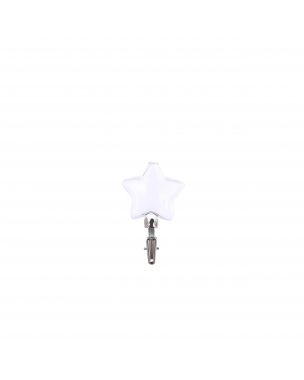 Glass star with clip