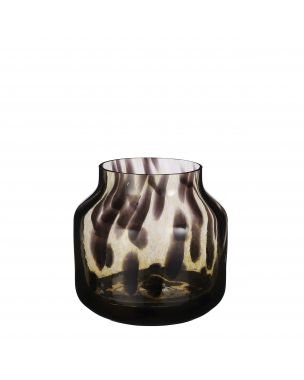 Brown Pantera glass vase