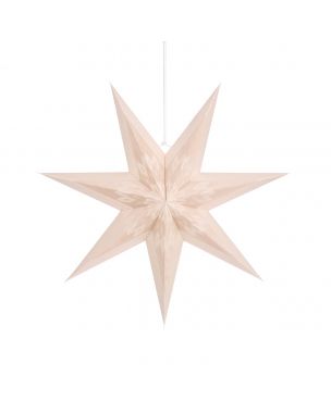 Stjerne i beige  60 cm i diameter