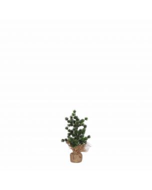 Green Christmas tree in sack - 35 cm