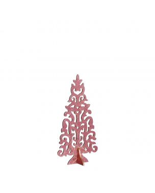Dekorationstræ i lyserødt 35 cm højt