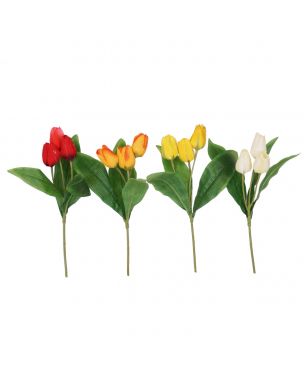 Tulipanstilk med 3 blomster 