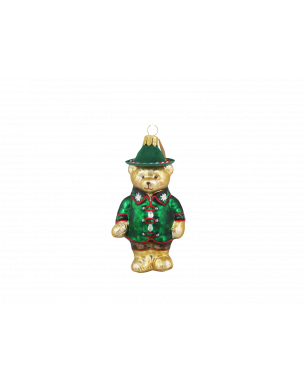 Tyrolean bear Christmas ornament