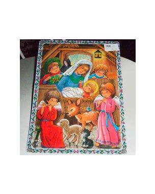 Christmas calendar with baby Jesus