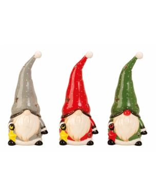 Colorful gnome tealight candle holder