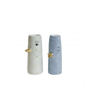 Vase and 10 cm lysegrå eller blå