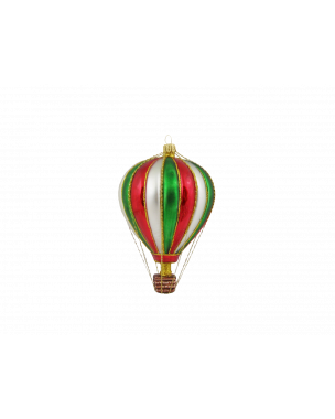 Hot air balloon Christmas ornament