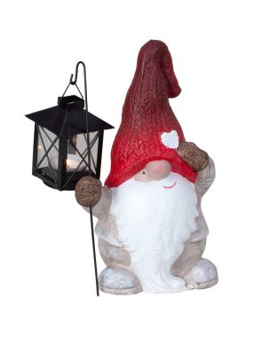 Santa gnome with lamp