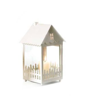 Metal house for candle