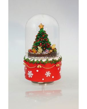 Snow globe with Christmas tree