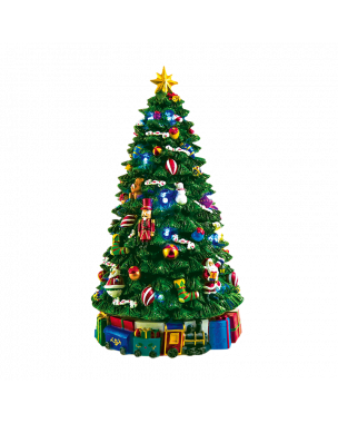 Christmas tree with decorations music box