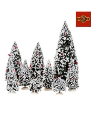 Luville Evergreen tree assorted 9 pieces