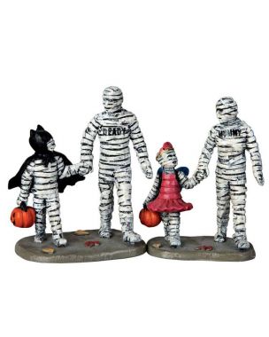 Trick Or Treating With Mummy And Deady, Set Of 2