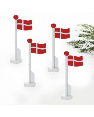Danish flag pole 14 cm 4 pcs.