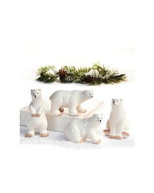 Isbjørne i porcelæn sæt