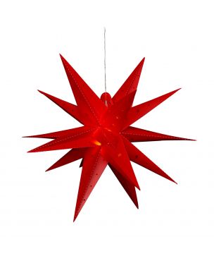Lighted red star