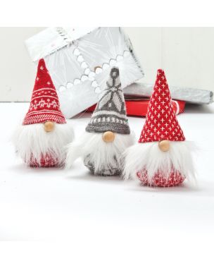 Cone-shaped Santa gnome