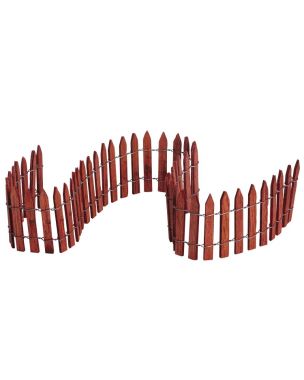 18 Wired Wooden Fence - Lemax